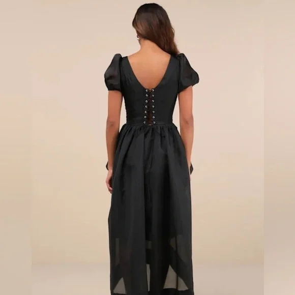 Lulu's Chic Black High Low Dress - Picture 4 of 4